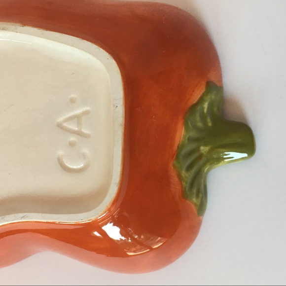 Clay Art chili pepper dip ceramic salsa ceramic red EUC - Picture 9 of 14